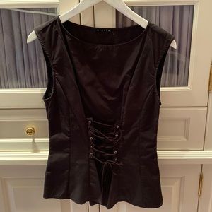 Decker black corset top